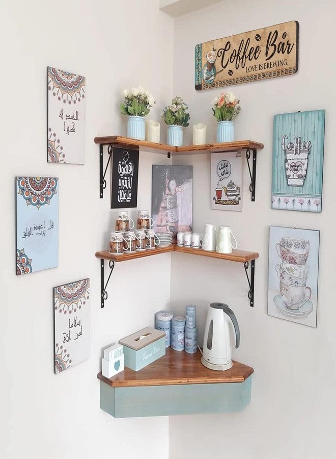WANGIRO Wood Hanging Coffee Signs - Stylish Coffee Bar Wall Decor and Station Sign - Perfect for Home or Office - Image 3